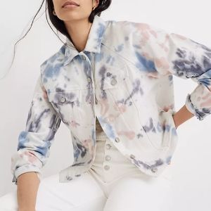 The Raglan Oversized Jean Jacket: Tie-Dyed Edition